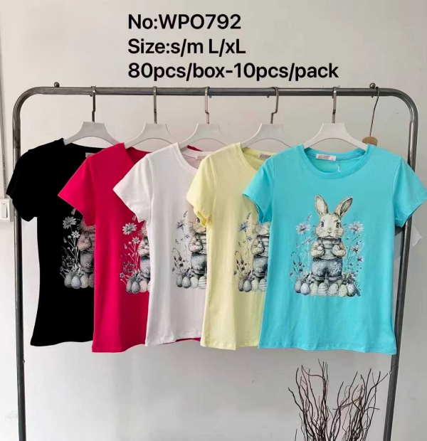 Bluzki damskie jeansy Roz S/M-L/XL, Mix Kolor Paczka 10 szt